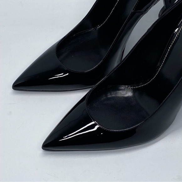 Yves Saint Laurent Black Patent Heels - Picture 6 of 9